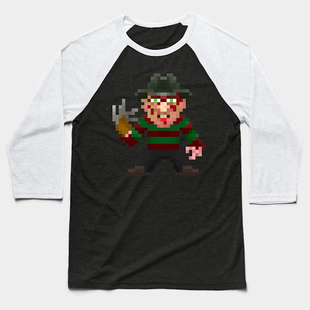 16-bit Dream-Fiend Baseball T-Shirt by badpun